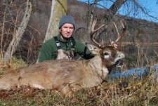 Italy's Franceso first whitetail from Buffalo County