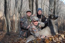 Italy's Group with Valerio's First Whitetail Kill from Buffalo County